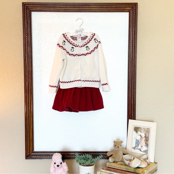 Crazy 8 EUC 2011 Red Corduroy Pleated Skirt Size 4 - Picture 8 of 8